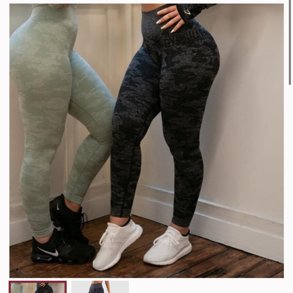 Gymshark Black Camo Leggings